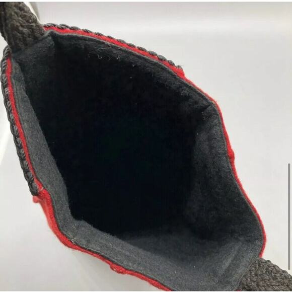 Vintage 1960s red felt Switcharoos Aside-kick‎ Party Pinchers shoe storage bag - Picture 4 of 8